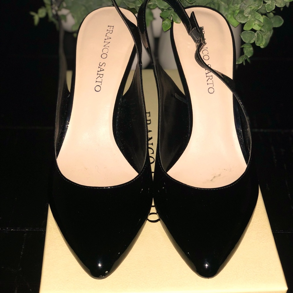 Franco Sarto Harla Black Patents